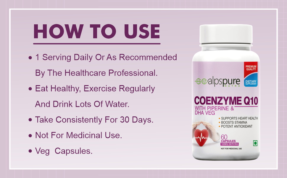 Coenzyme Q10, COQ10 100mg
