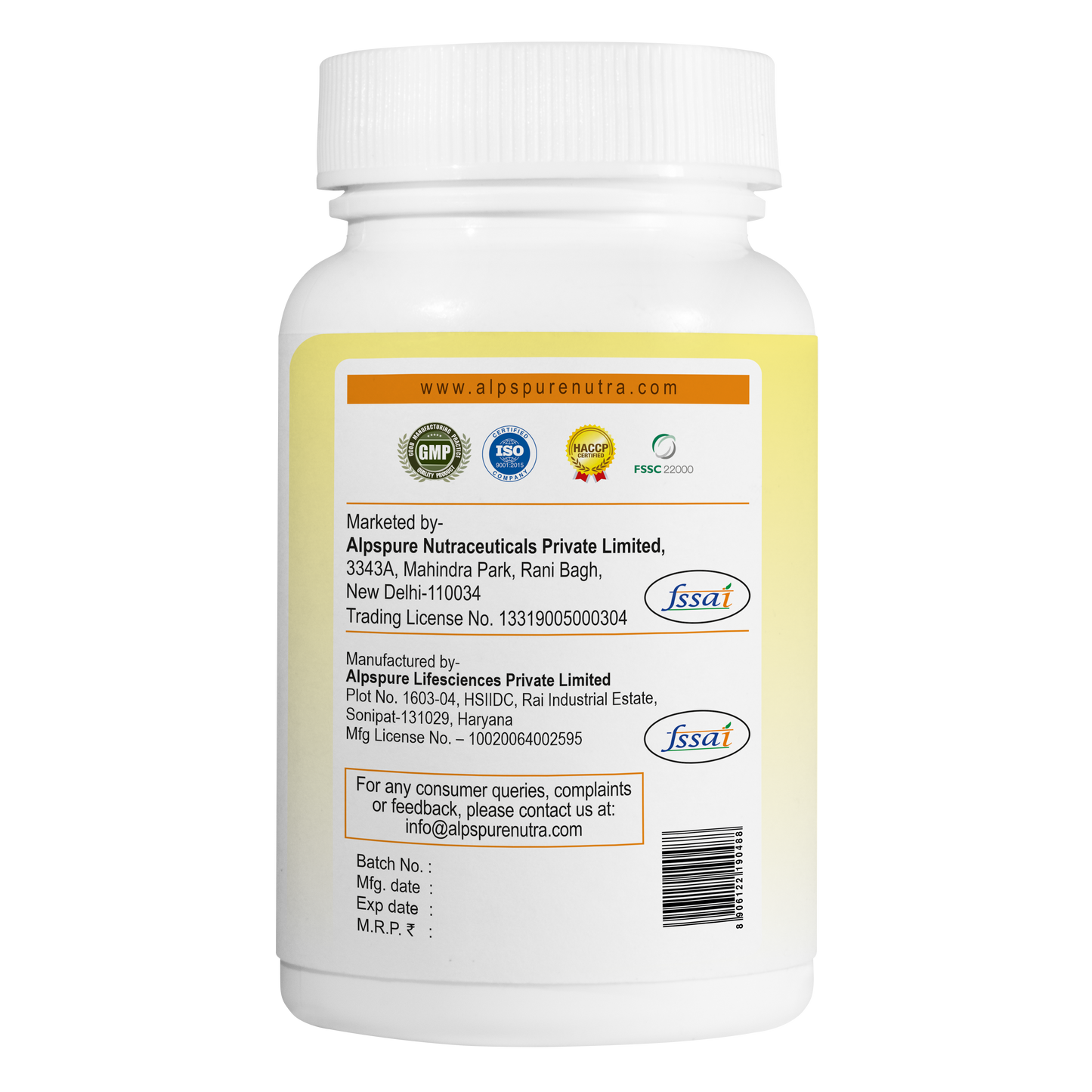 N-Acetyl L-Cysteine 600mg