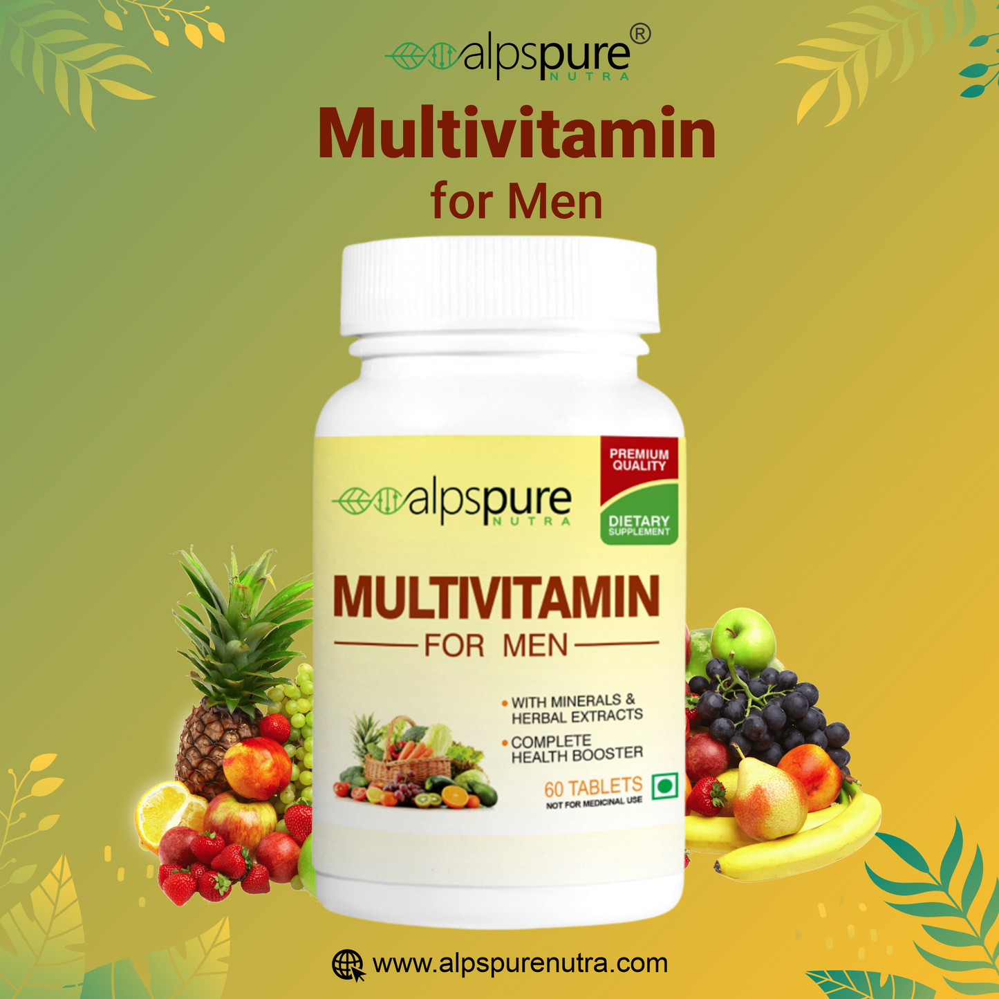 Men Daily Life Herbal Multivitamin-Veg