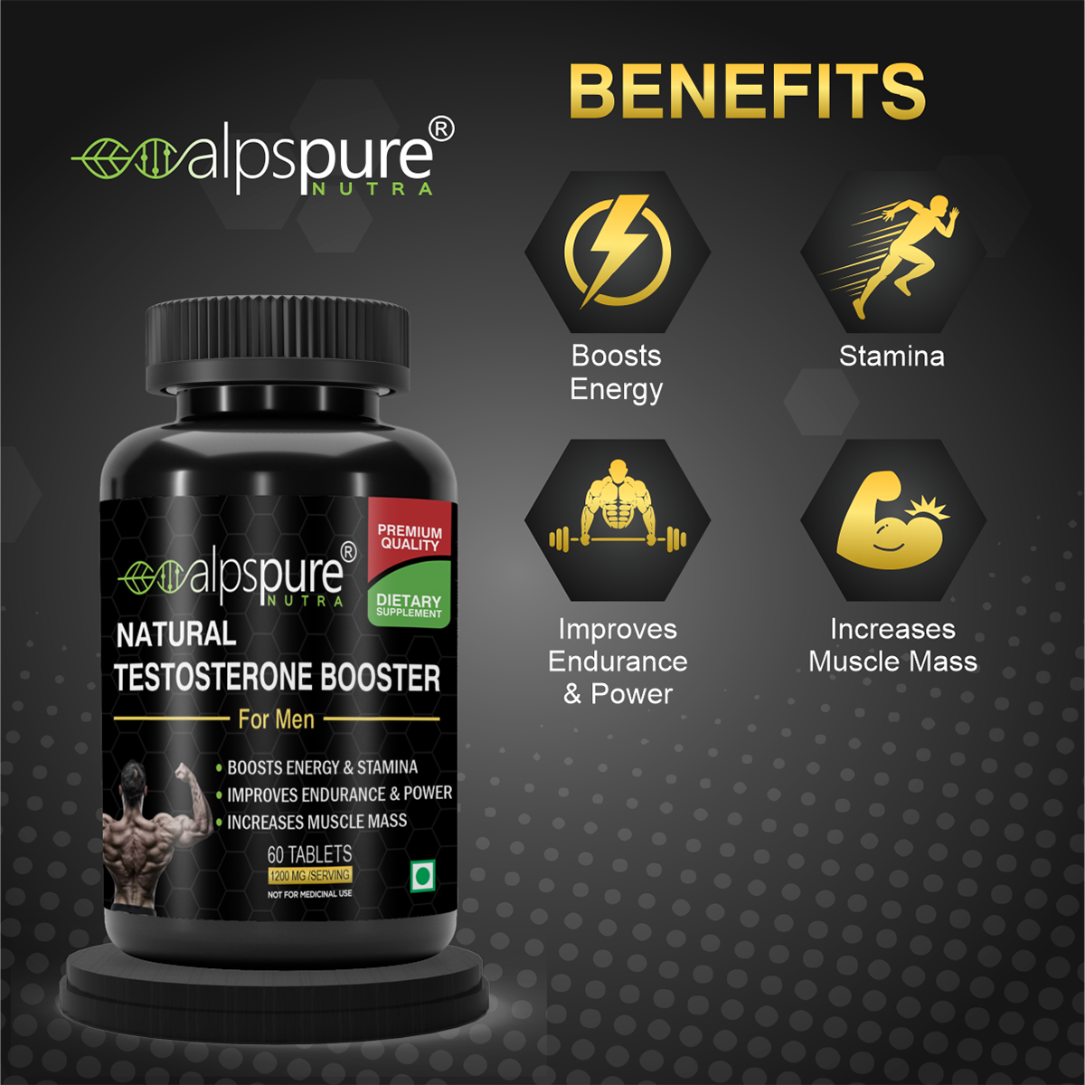 Natural Testosterone Booster For Men  : Increased Testosterone Levels