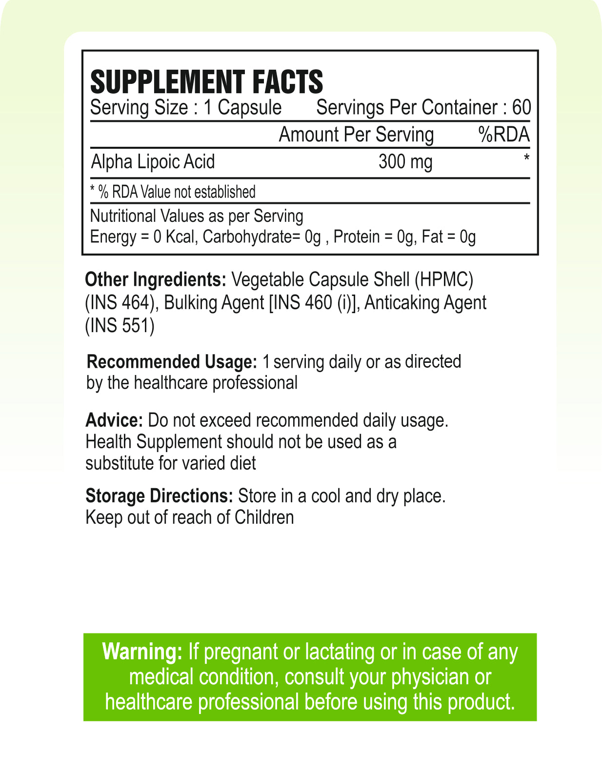 Alpha Lipoic Acid