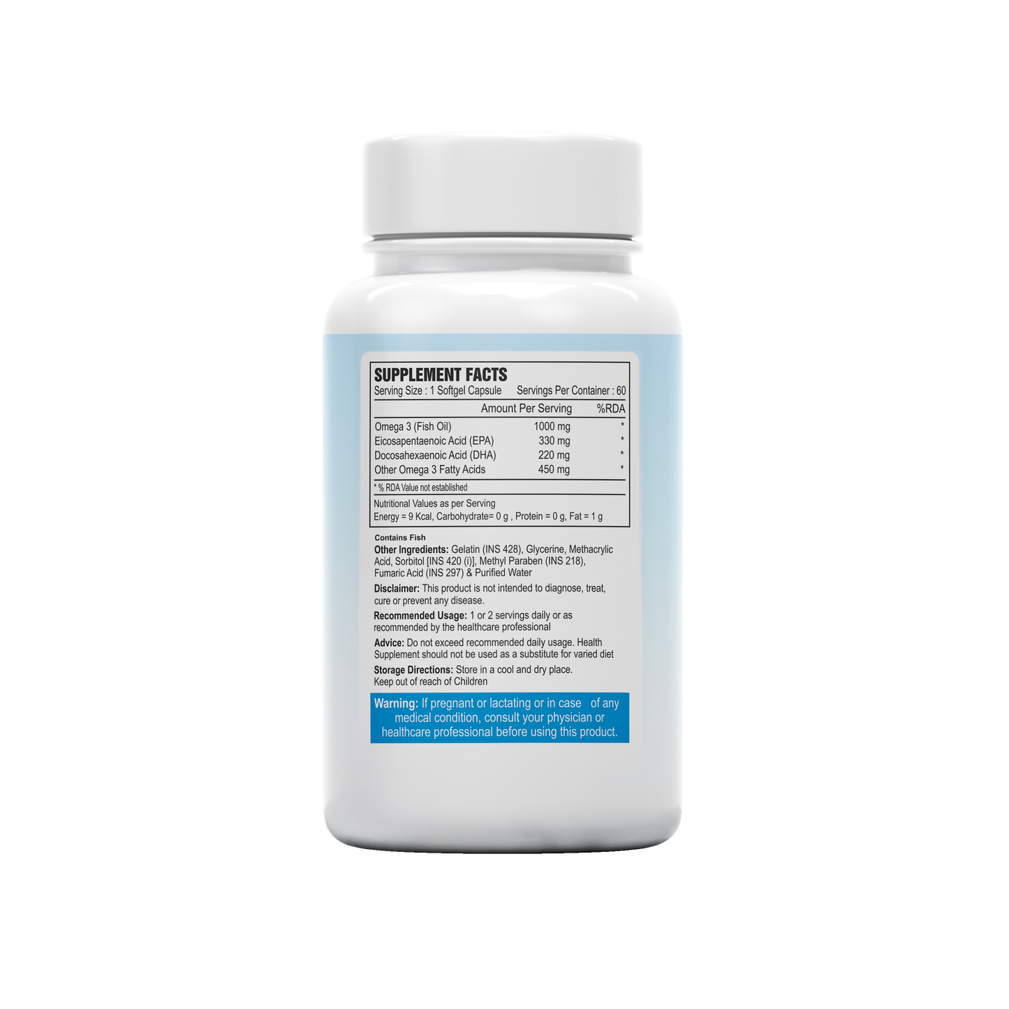 Omega-3 Fish Oil Softgel