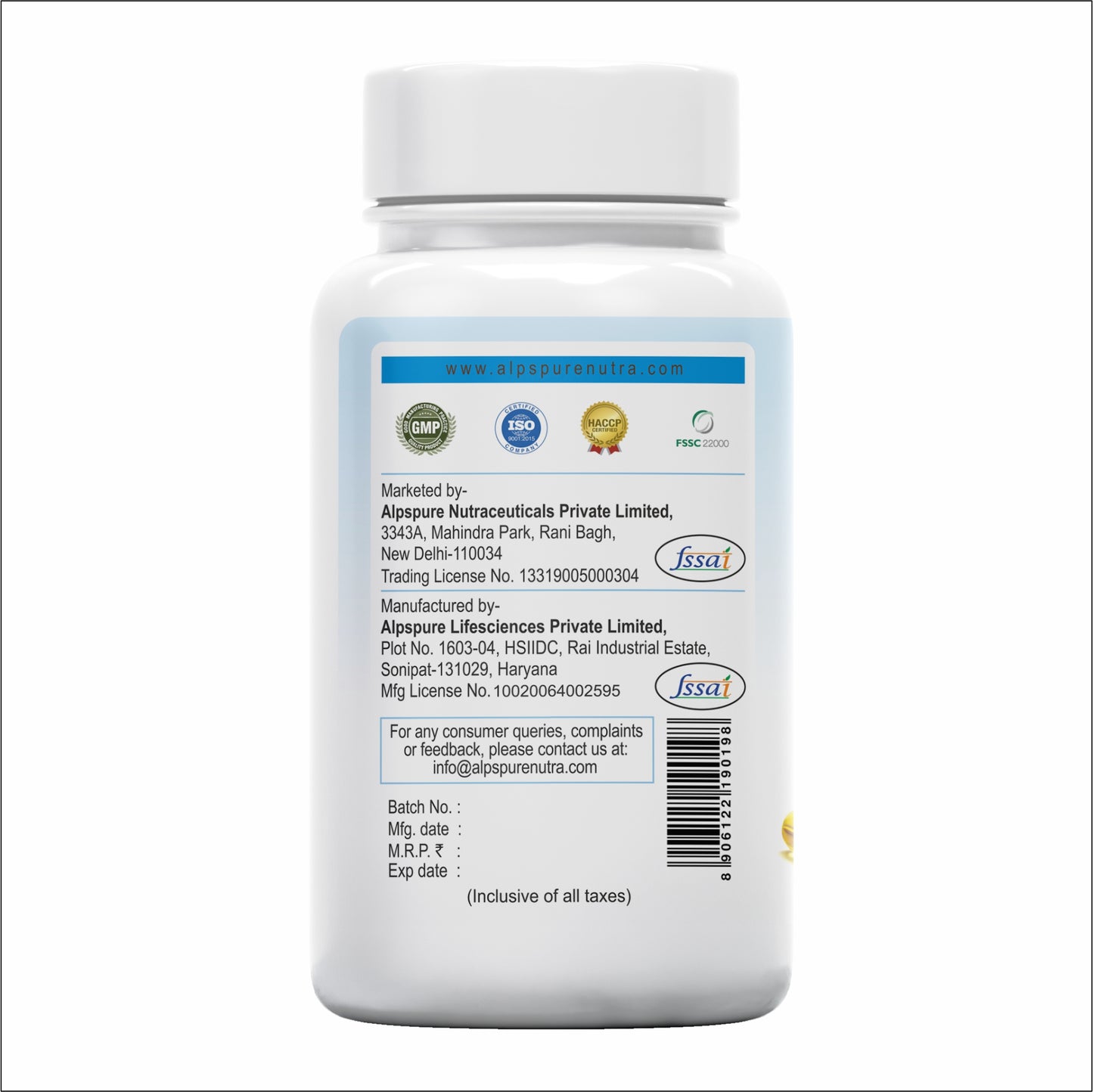 Flaxseed Oil Softgel