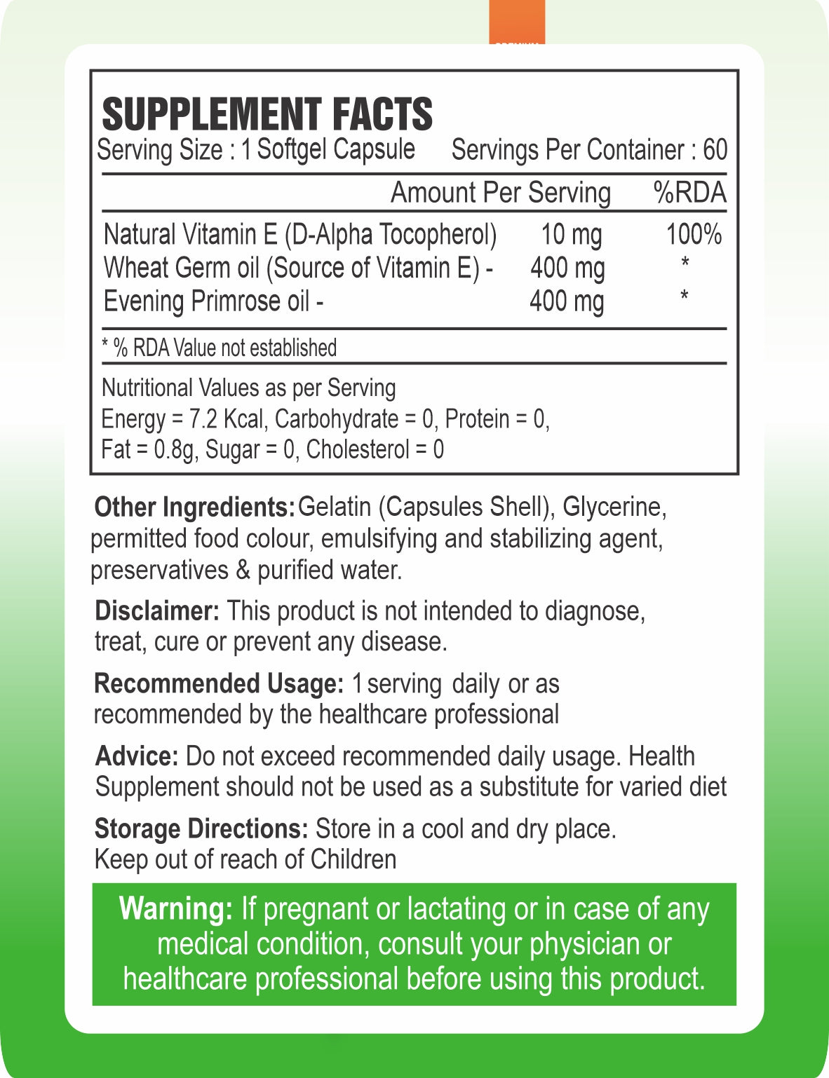 Non veg Vitamin E Softgel