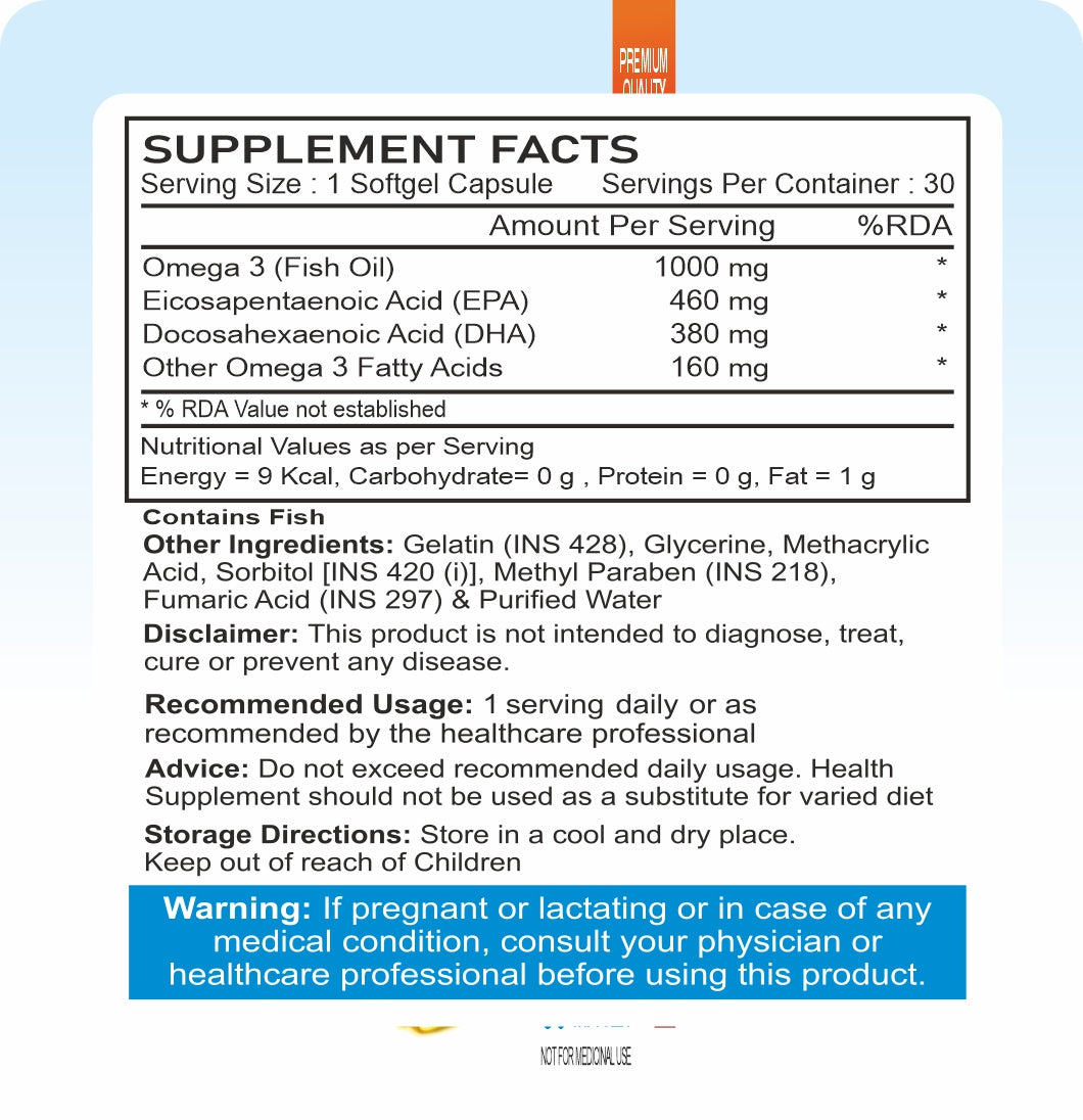Omega-3 Fish Oil Softgel