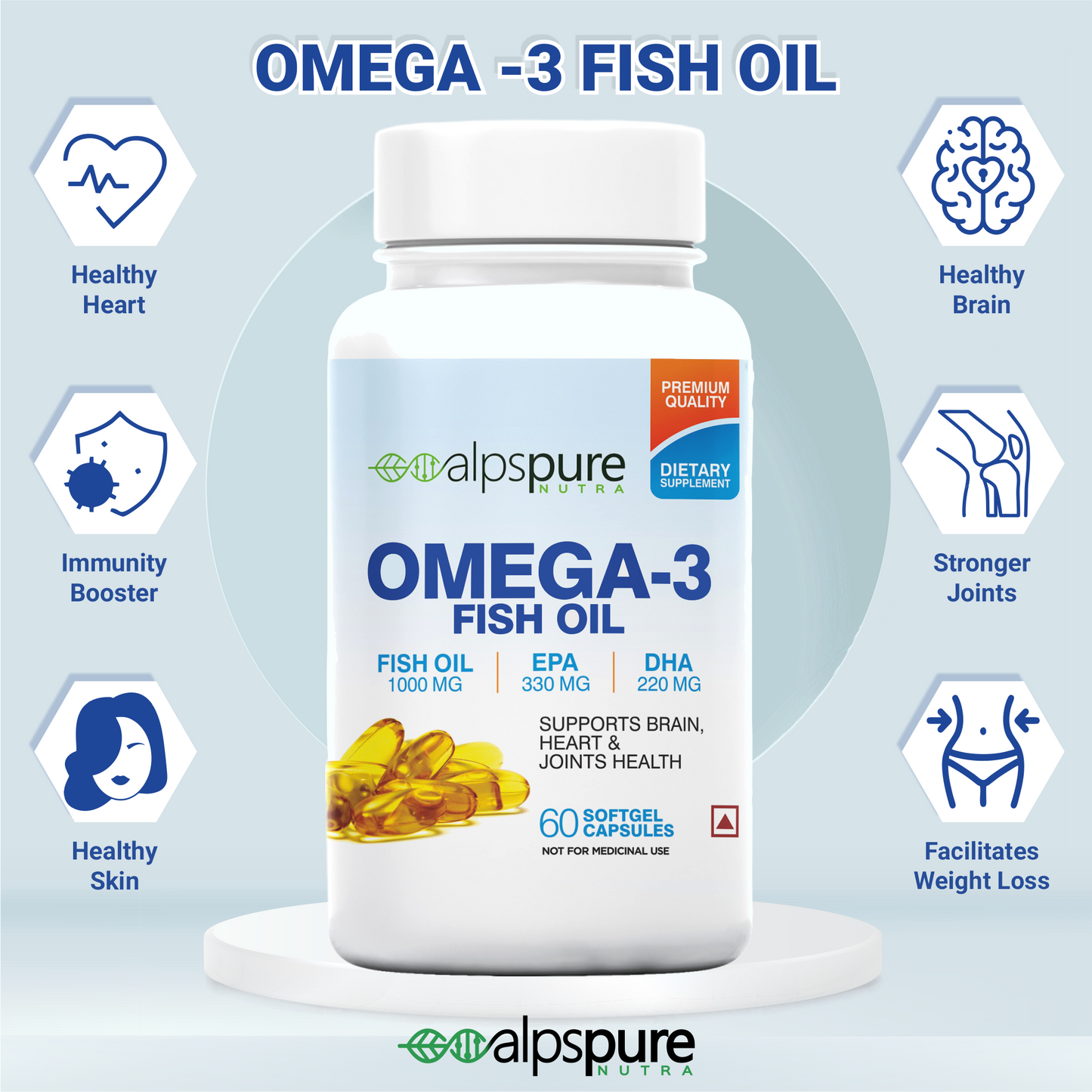 Omega-3 Fish Oil Softgel