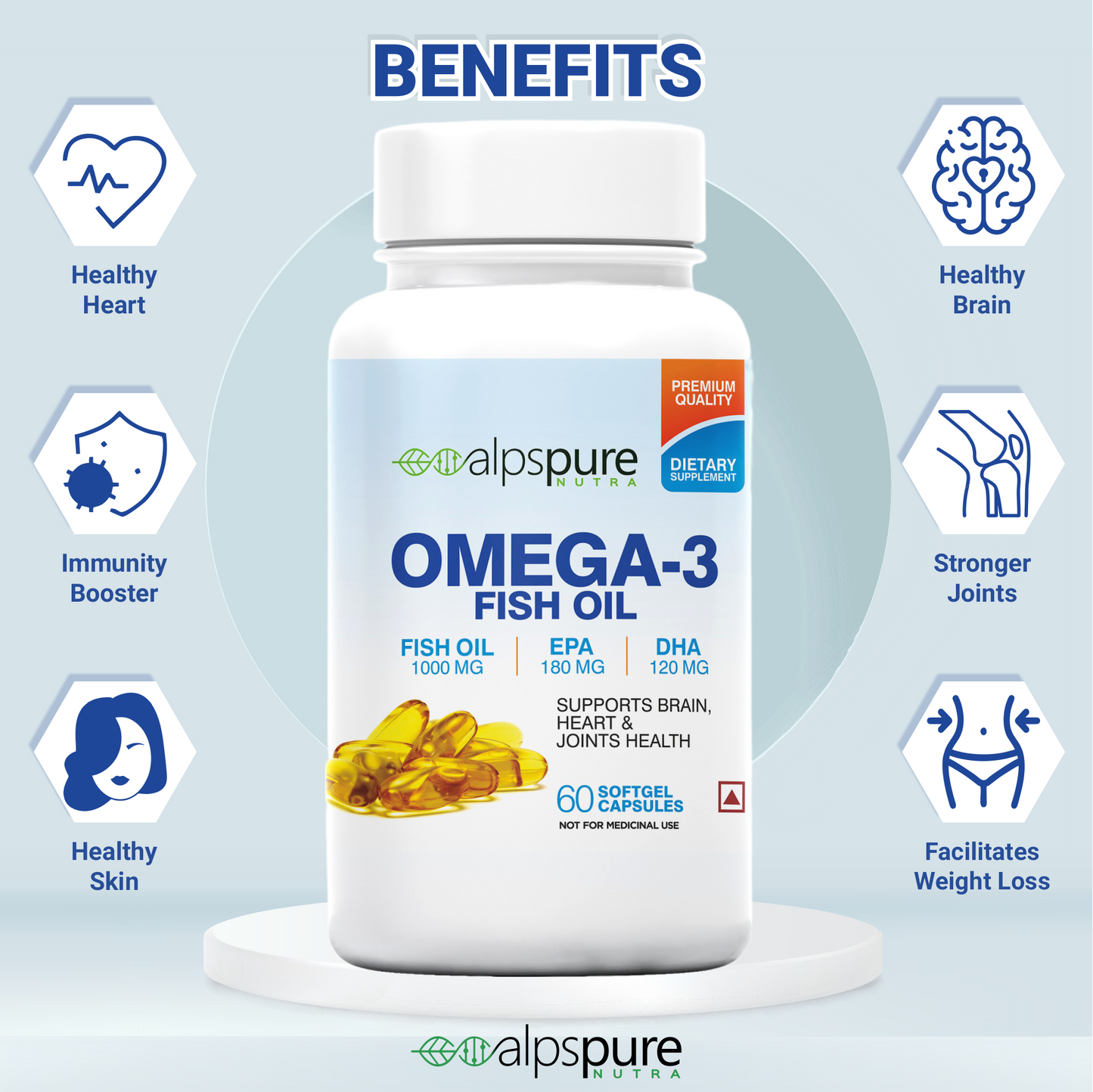 Omega-3 Fish Oil Softgel