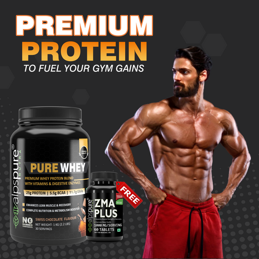 SPECIAL OFFER : Pure Whey 1 KG + Free ZMA Plus 60 Tablets