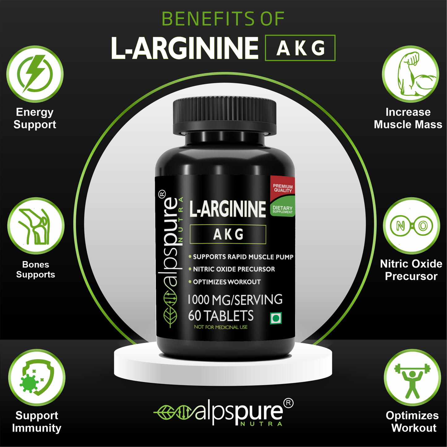 Promote Circulation & Muscle Growth with L-Arginine - Tablets