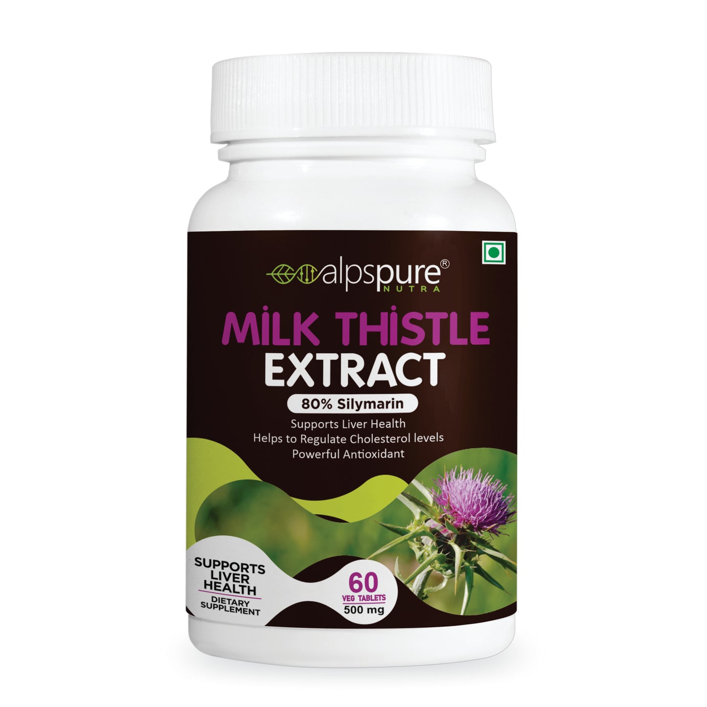Liver Support with Milk Thistle Tablets for Detox & Health