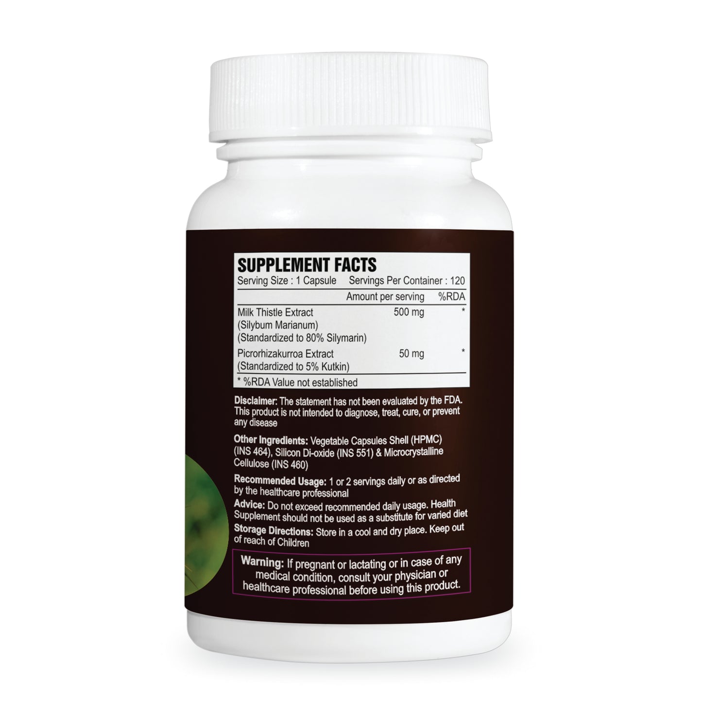 Liver Support with Milk Thistle Tablets for Detox & Health