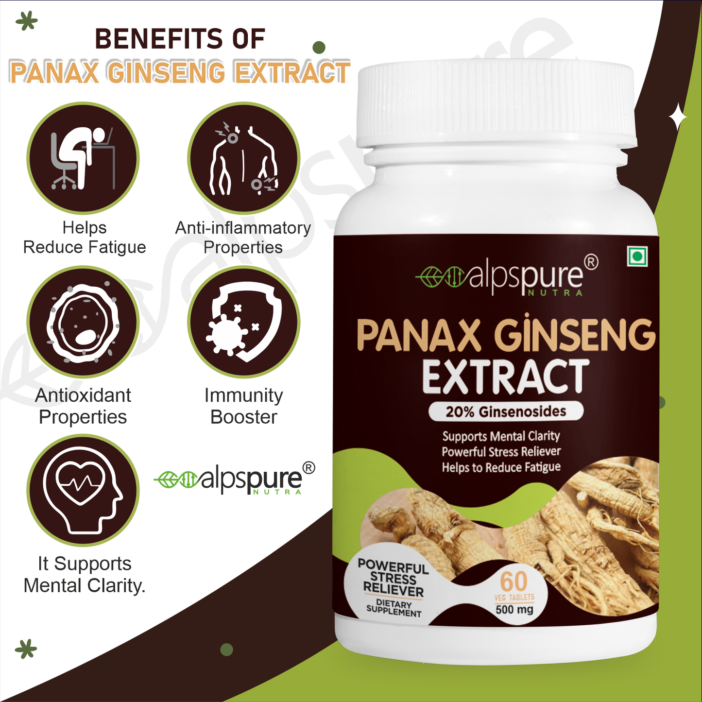 Boost Energy & Focus with Panax Ginseng - Tablets