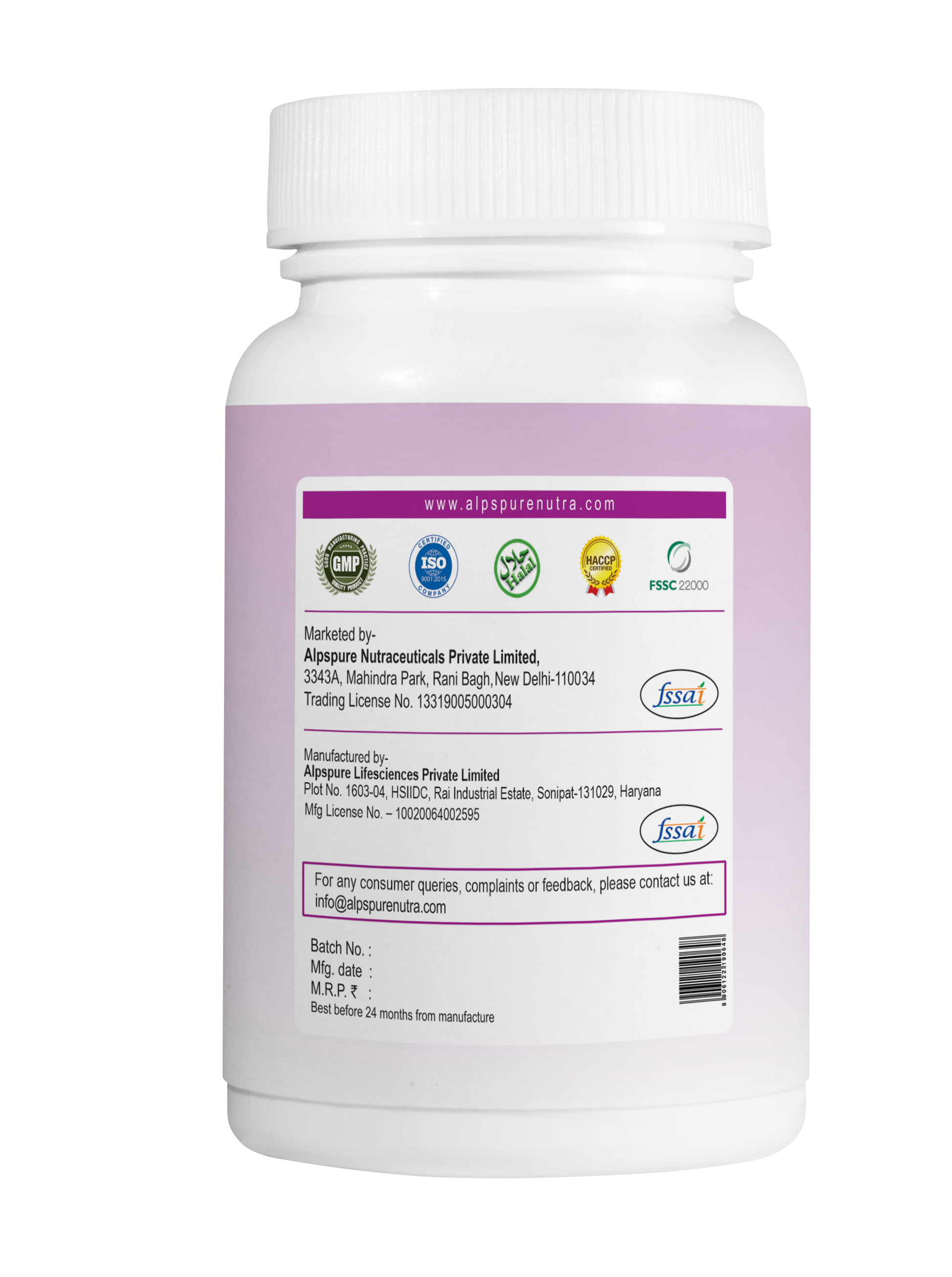 Sleep Support with Melatonin , valerian, Magnesium, centella & vit B6 - Alpspure Nutra