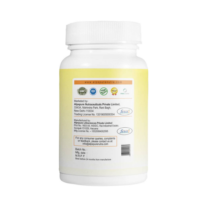 N-Acetyl L-Cysteine With Vitamin C & Piperine - Alpspure Nutra